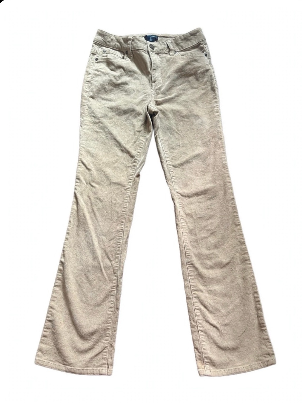 Jones & Co Tan Corduroy Pants Size 6 Bootcut 5-Pocket Stretch Khaki